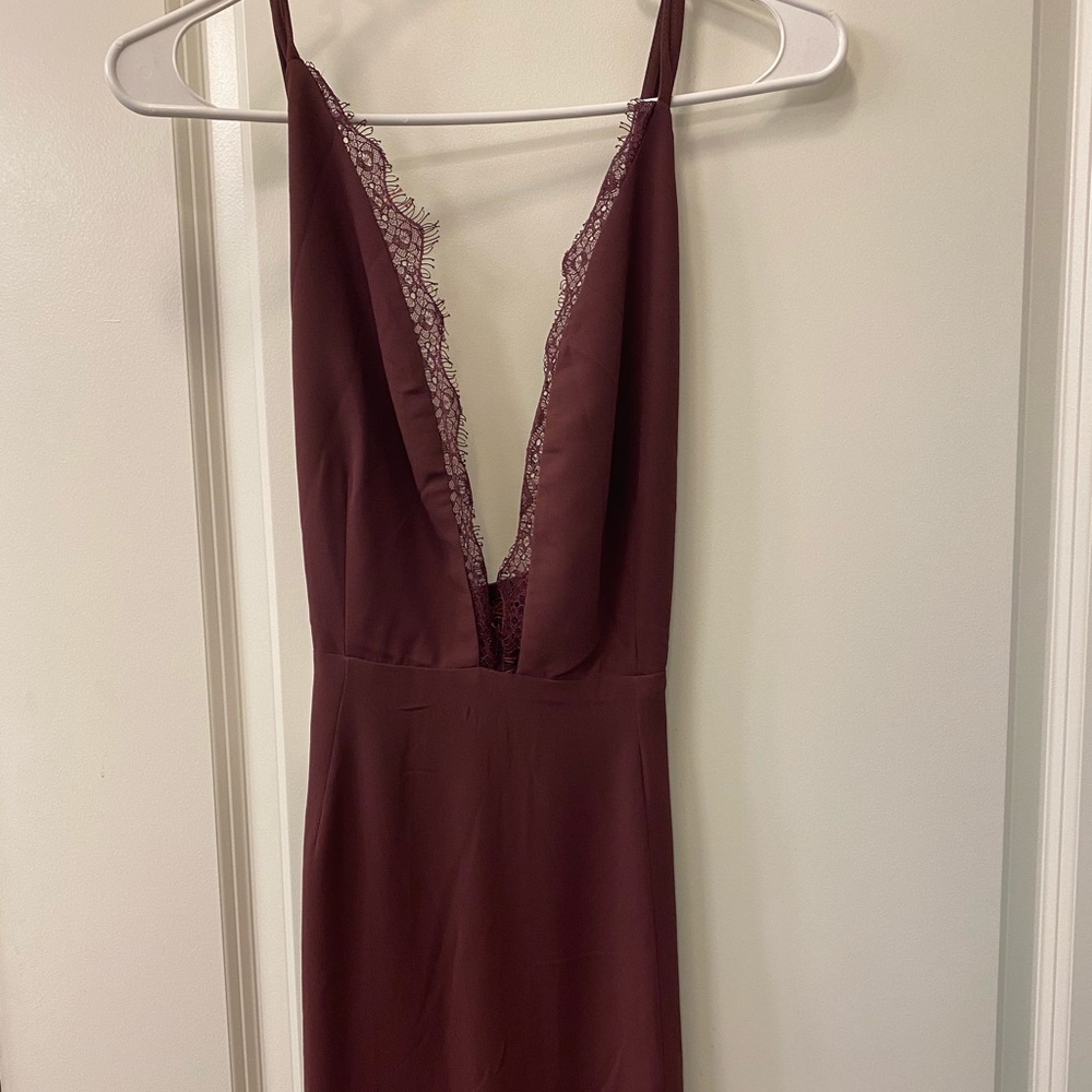 Maroon Maxi Dress
